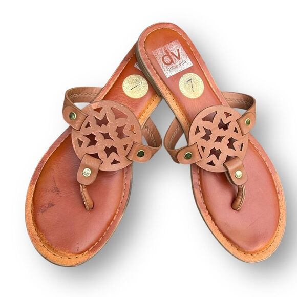 Dolce Vita Women’s Gotie Sandals Size 7 Comfort Leather Distressed boho Flip - Picture 12 of 12